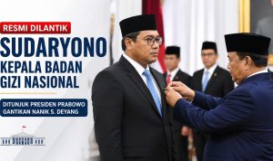 Sudaryono Resmi Pimpin BGN, Ini Profil Lengkapnya