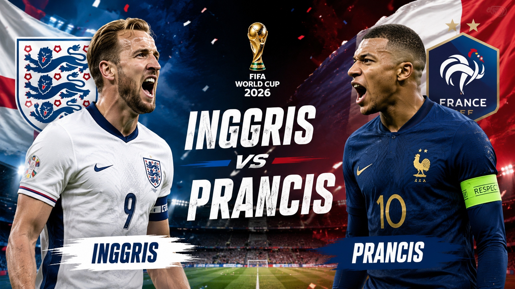 Prancis vs Inggris: Drama 10 Gol Berakhir 4-6