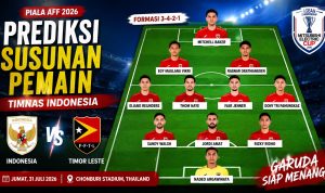 Timnas Indonesia vs Timor Leste: Prediksi Susunan Pemain