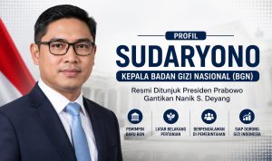 Sudaryono Resmi Pimpin BGN, Ini Profil Lengkapnya