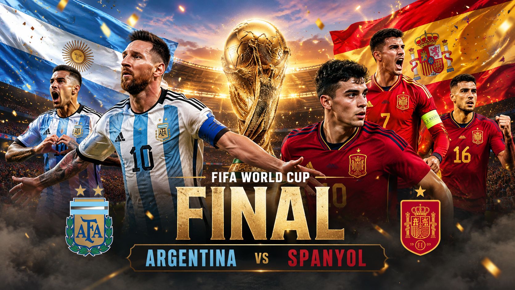 Spanyol vs Argentina, Duel Guru-Murid hingga Messi vs Yamal
