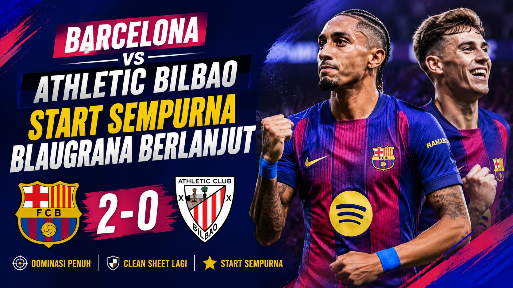 Barcelona vs Athletic Bilbao: Start Sempurna Blaugrana Berlanjut