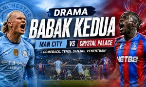 Man City vs Crystal Palace 4-1: Haaland-Cherki Cetak Brace!