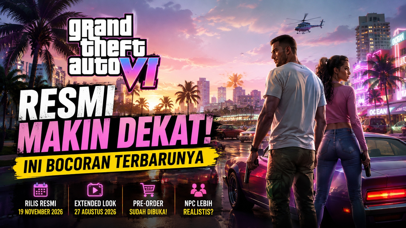 GTA 6 Resmi Makin Dekat, Ini Bocoran Terbarunya