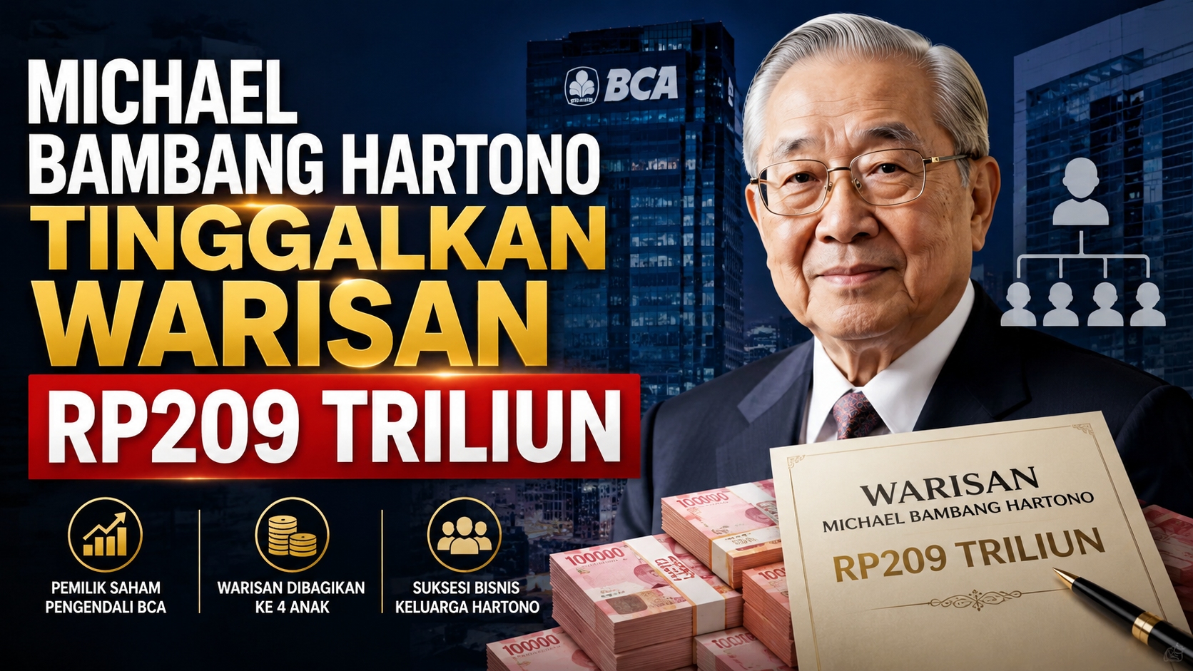 Michael Bambang Hartono Tinggalkan Warisan Rp209 Triliun