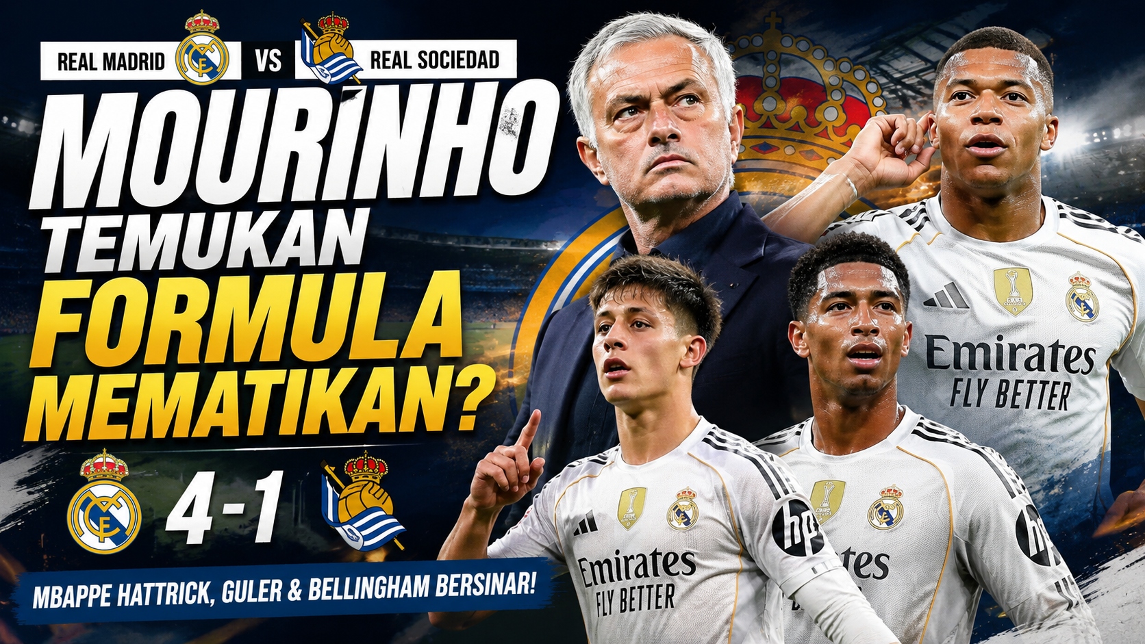 Real Madrid vs Real Sociedad: Mourinho Temukan Formula Mematikan?