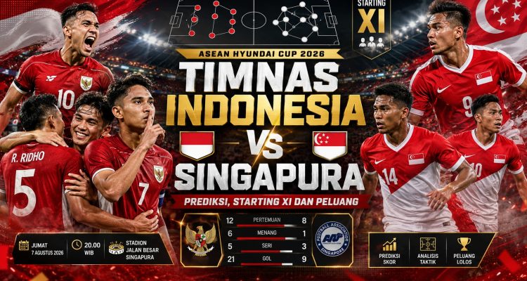 Timnas Indonesia vs Singapura: Prediksi, Starting XI dan Peluang