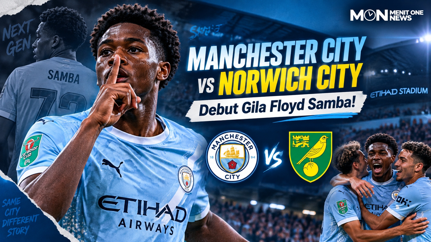Manchester City vs Norwich City: Debut Gila Floyd Samba!