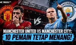 Manchester United vs Manchester City 10 Pemain Tetap Menang! Manchester United vs Manchester City: 10 Pemain Tetap Menang!