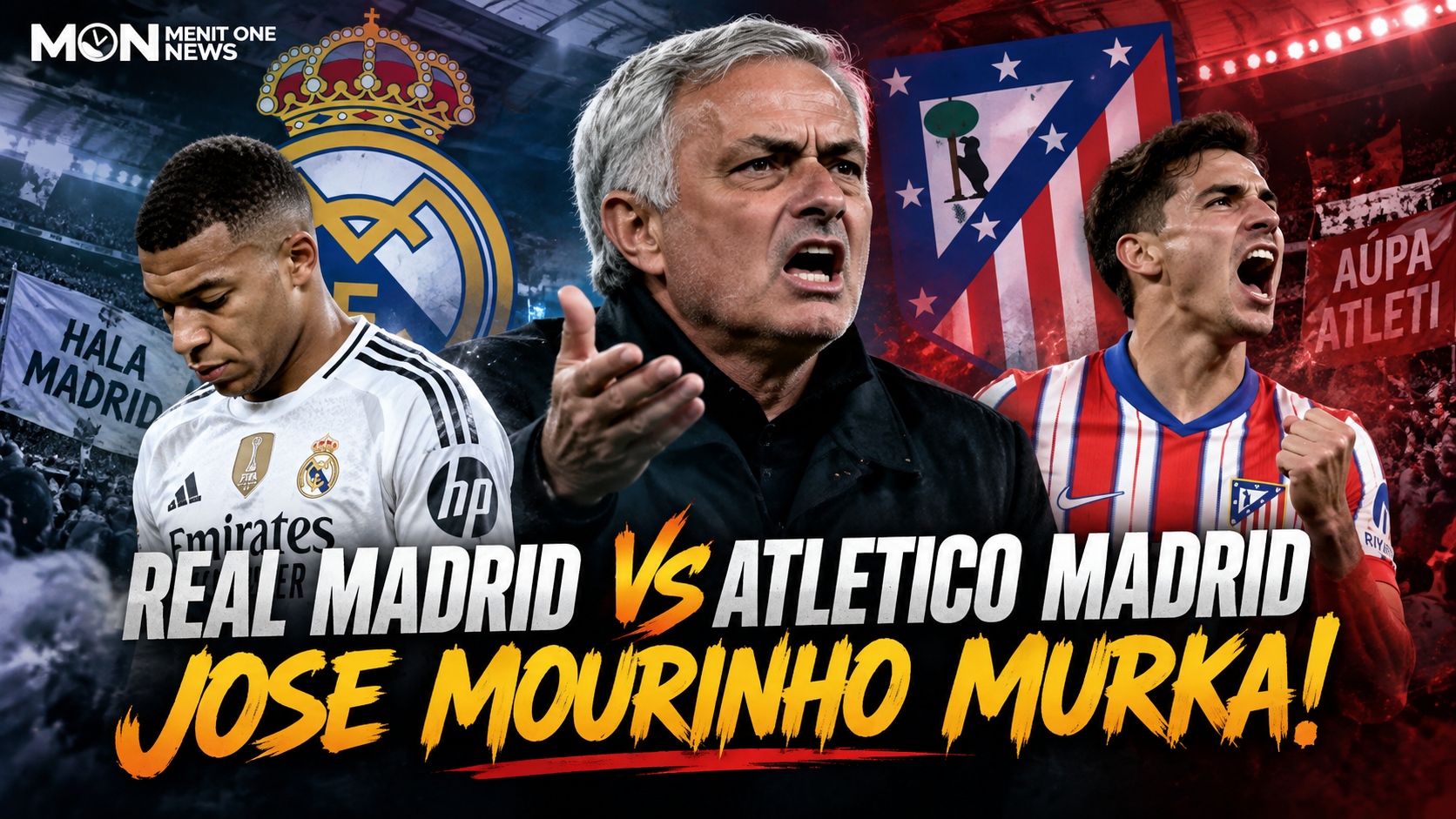 Real Madrid vs Atletico Madrid, Jose Mourinho Murka!