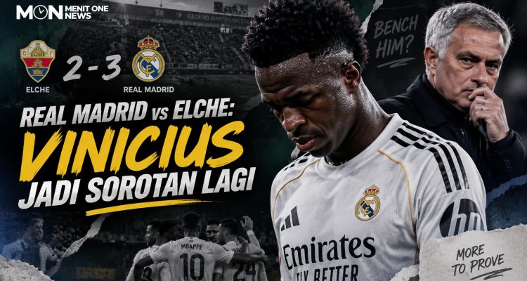 Real Madrid vs Elche: Vinicius Jadi Sorotan Lagi