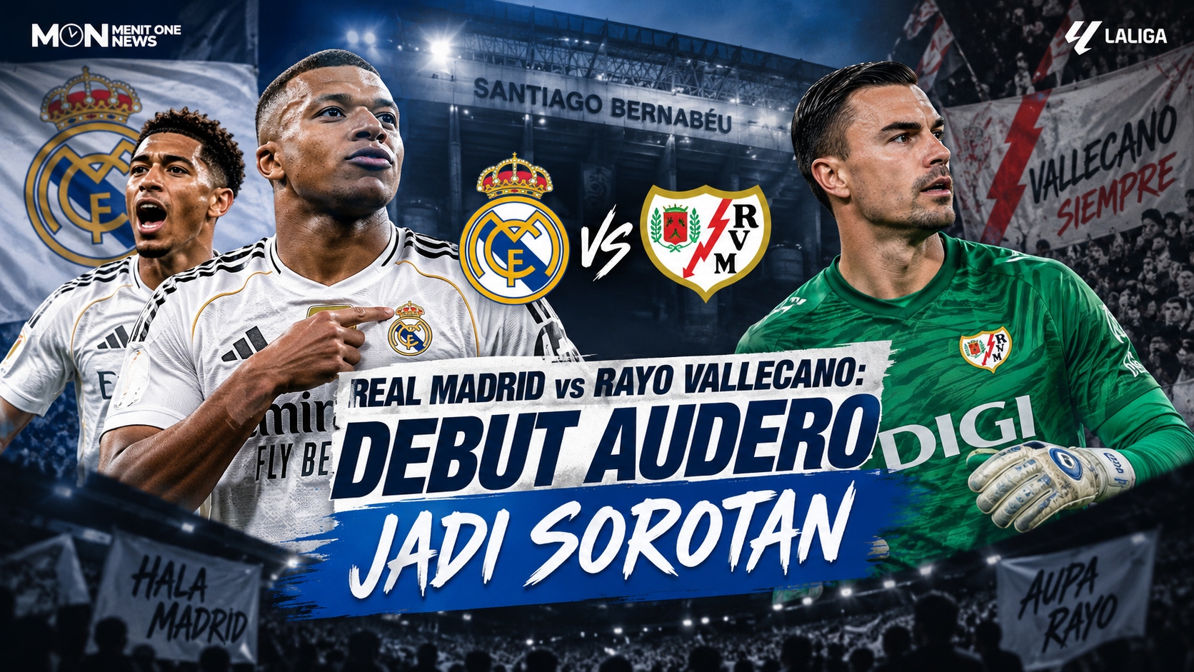 Real Madrid vs Rayo Vallecano: Debut Audero Jadi Sorotan