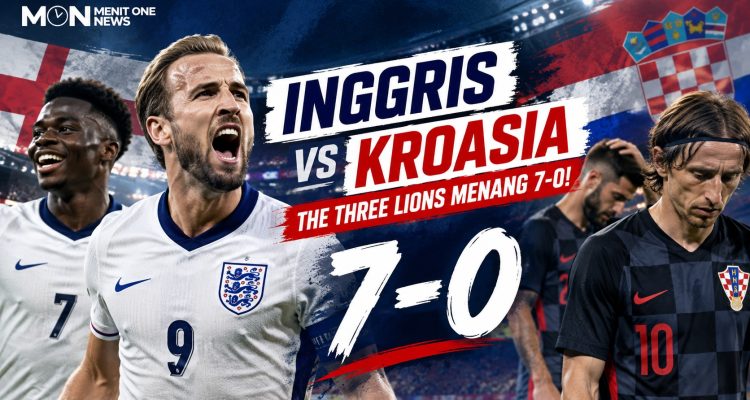 Inggris vs Kroasia: The Three Lions Menang 7-0!
