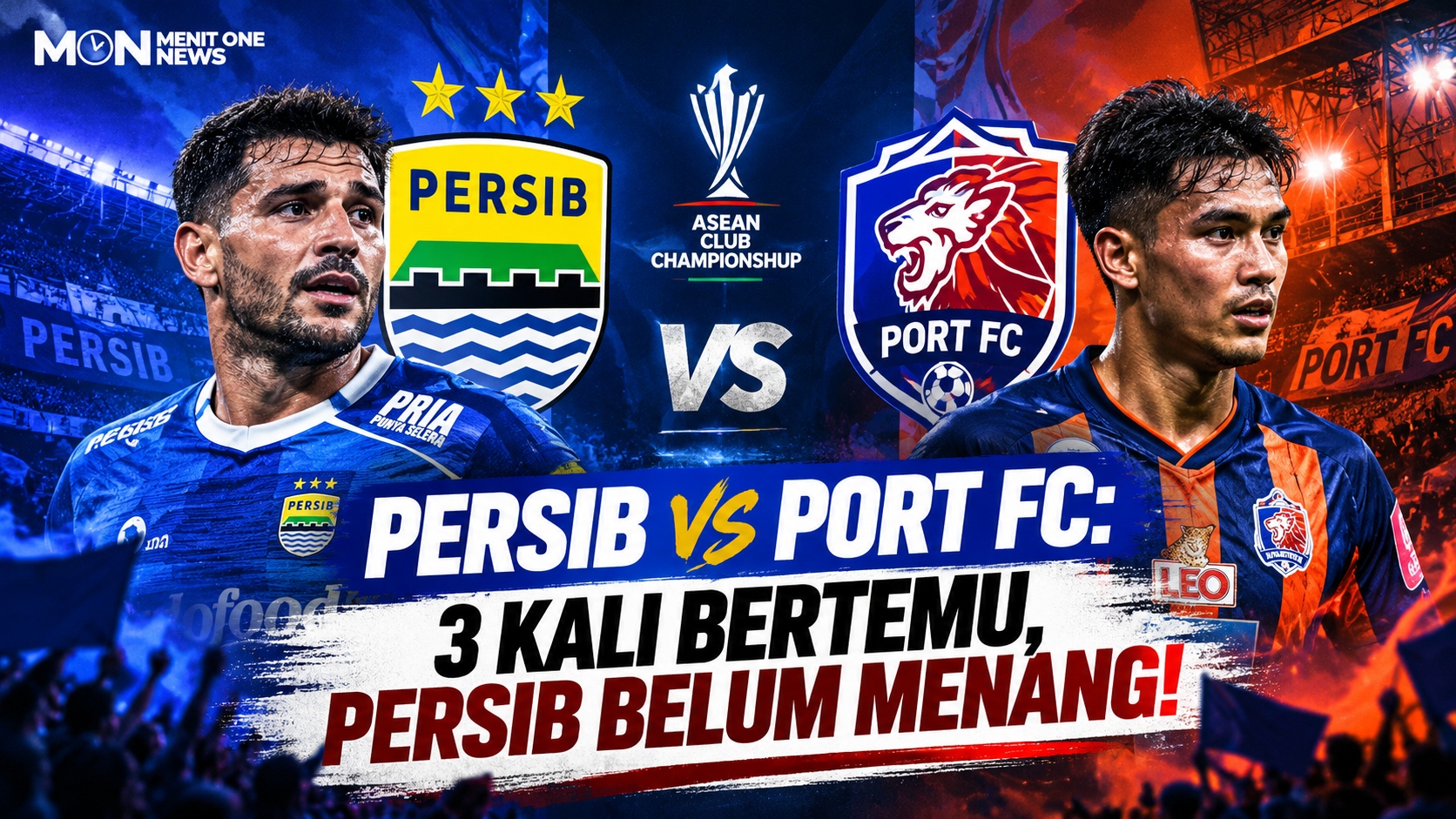 Persib vs Port FC: 3 Kali Bertemu, Persib Belum Menang!
