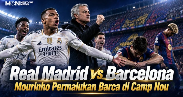Real Madrid vs Barcelona: Mourinho Permalukan Barca di Camp Nou