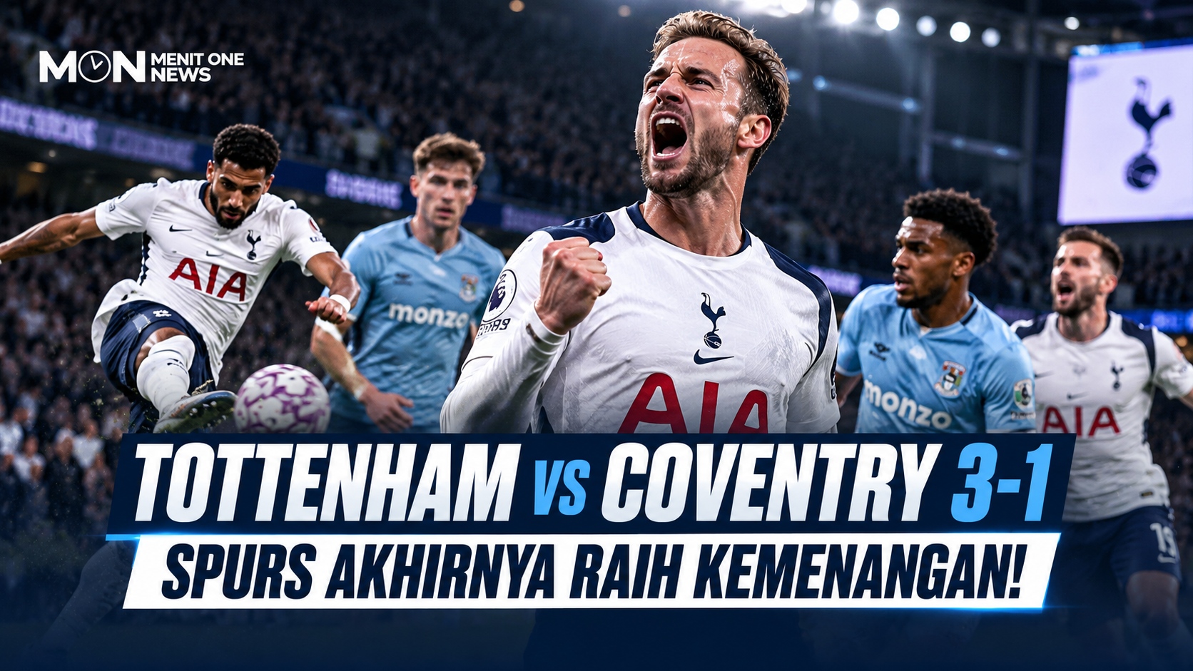 Tottenham vs Coventry 3-1: Spurs Akhirnya Raih Kemenangan!
